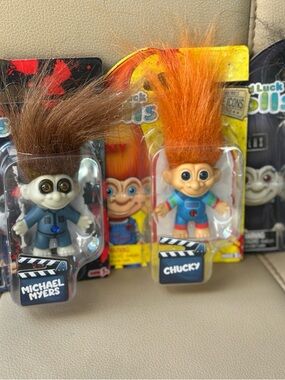 Good luck Trolls Figure Michael Myers, Frankenstein, & chucky- Kids Toys